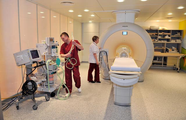An MRI scanner at Alder Hey Children’s Hospital in Liverpool