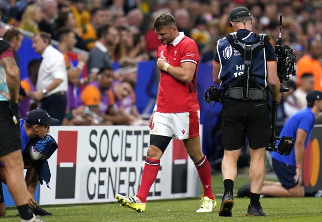 Dan Biggar was forced off