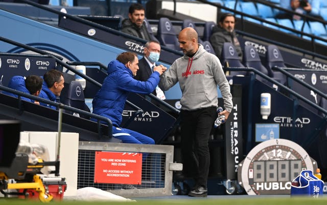 Tuchel (left) will face Pep Guardiola''s Manchester City again in the Champions League final