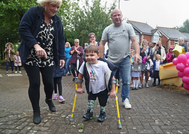 Tony Hudgell fundraising walk