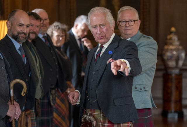 King visits Scotland for Holyrood Week