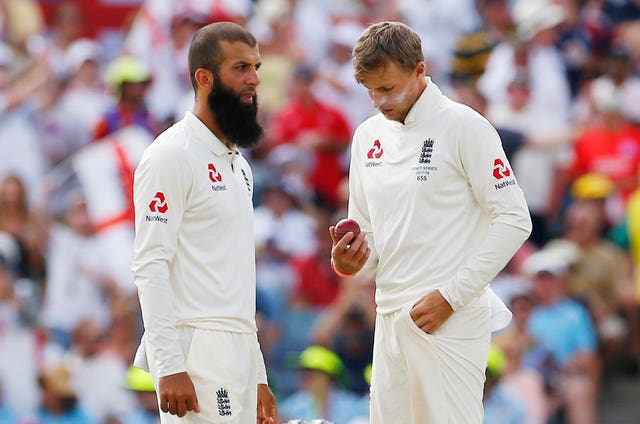 Root, right, apologised for his choice of wording about Moeen Ali, left, departing the touring group (Jason O'Brien/PA)