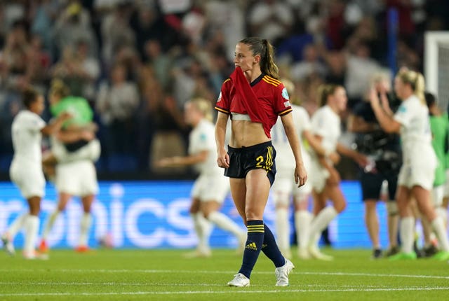 Spain’s Ona Batlle appears dejected