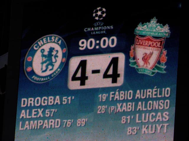 Soccer – UEFA Champions League – Quarter Final – Second Leg – Chelsea v Liverpool – Stamford Bridge