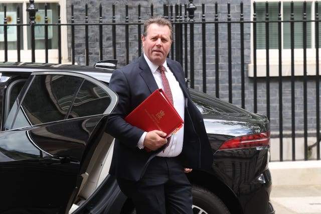 Mark Spencer arrives in Downing Street