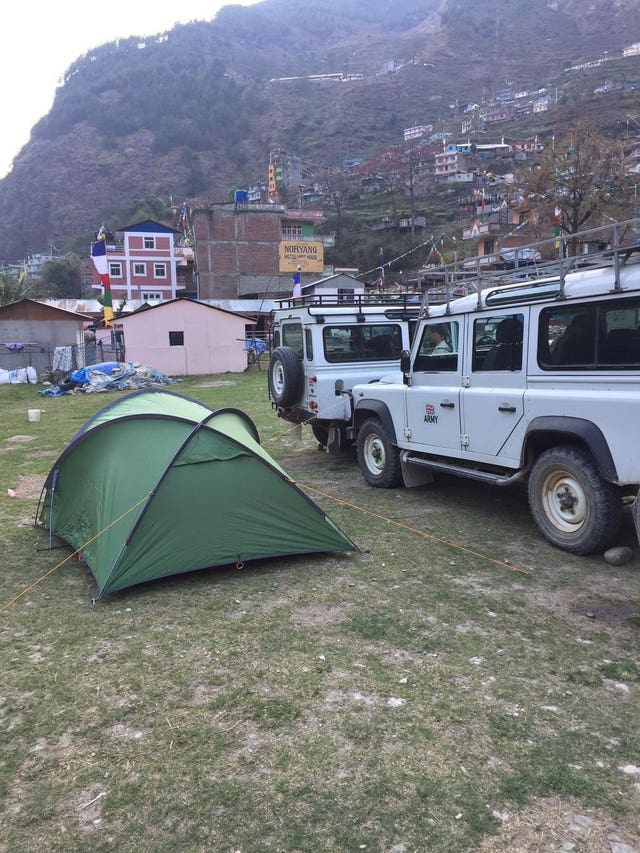 The rescue mission is being carried out by the British Gurkhas regiments