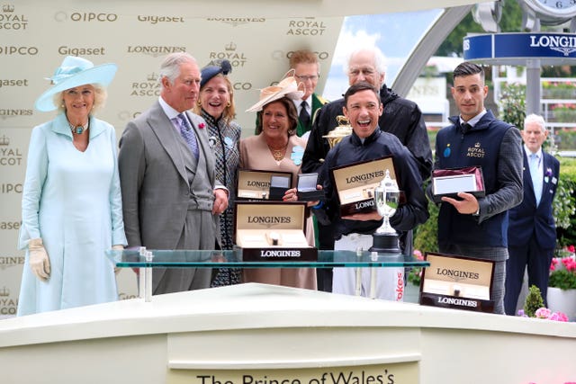 Team Crystal Ocean after his Royal Ascot success