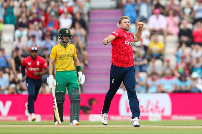 England’s David Willey