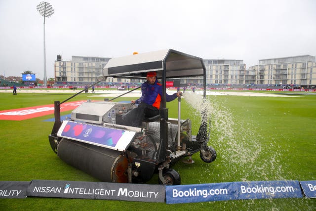 Ground staff did their best at Bristol but the rain kept falling (Nick Potts/PA)
