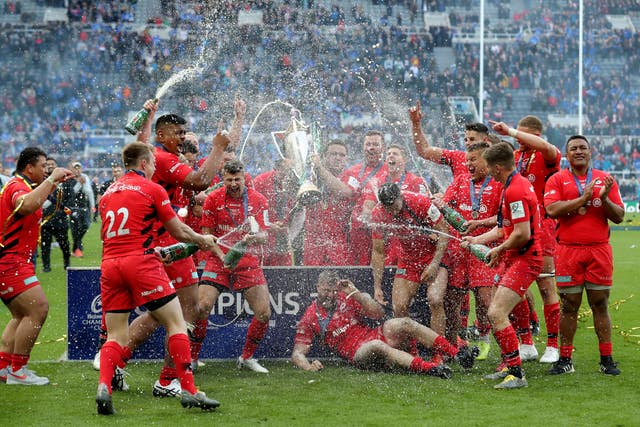 Saracens also won the Champions Cup Final earlier this month