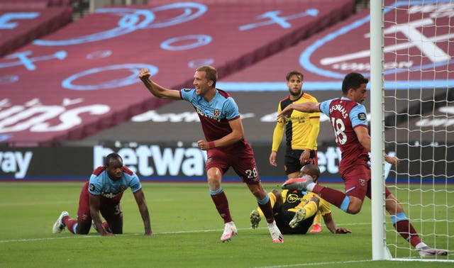Tomas Soucek doubled West Ham''s lead