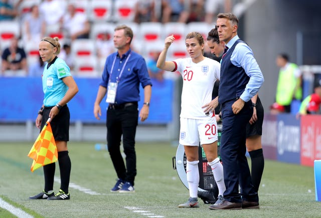 Karen Carney (second right)