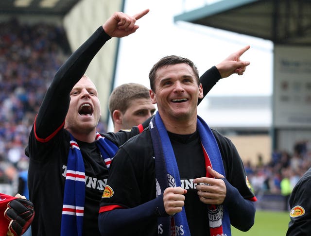 Naismith, left and Lee McCulloch enjoyed success with Rangers 