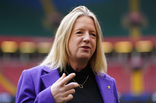 WRU chief executive Abi Tierney speaks