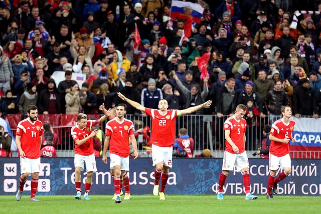 Russia scored four times without reply in the second half