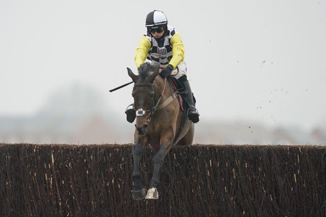 Next Destination will attempt to maintain his unbeaten record over fences after making a winning debut over them at Newbury (Alan Crowhurst/PA)