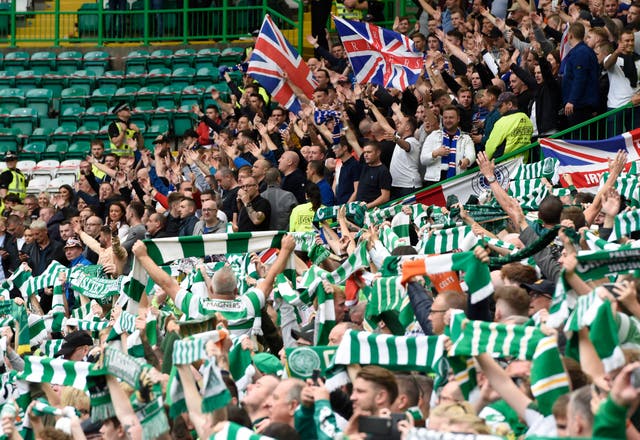 Celtic have been given just 800 tickets for the Ibrox clash (Ian Rutherford/PA)