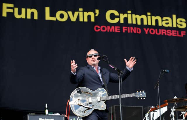 Huey Morgan, performing with Fun Lovin’ Criminals