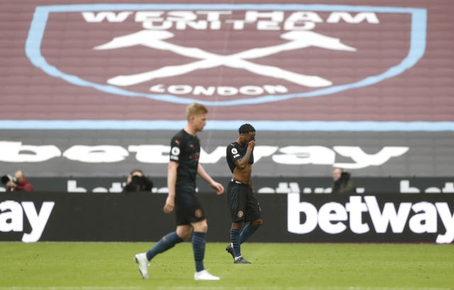 City had to settle for a 1-1 draw at West Ham on Saturday