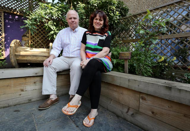Barry and Margaret Mizen have campaigned against youth violence (Gareth Fuller/PA)