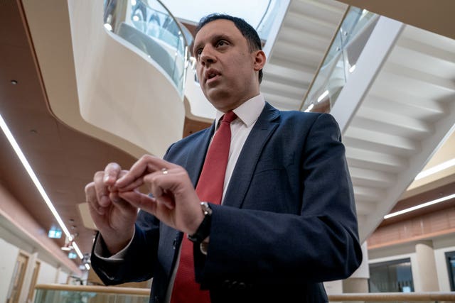 Anas Sarwar speaking