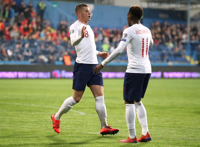 England’s Ross Barkley (left) and Callum Hudson Odoi starred in the win 
