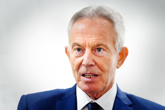 Sir Tony Blair head and shoulders
