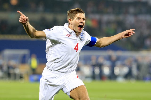Captain Steven Gerrard scored England's opening goal of the 2010 World Cup as the Three Lions drew with the United States