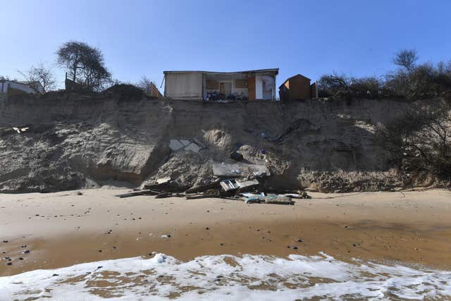 Coastal erosion in Norfolk