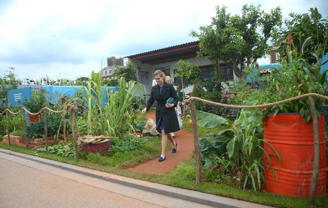 Princess Beatrice of York during her visit to the RHS Chelsea Flower Show
