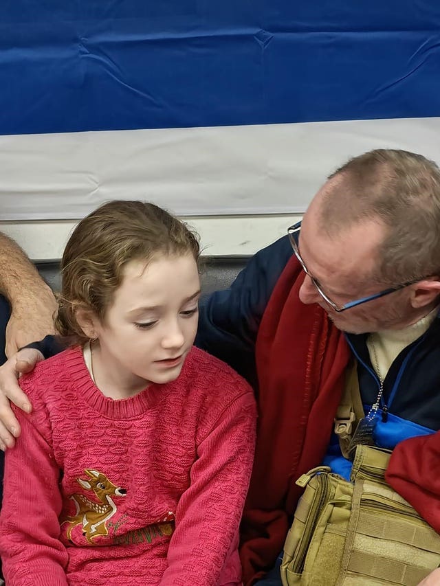 Emily Hand with her father Thomas