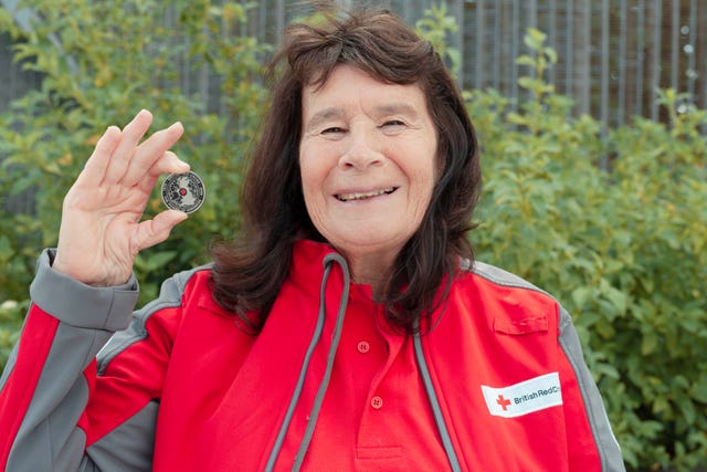 British Red Cross volunteer Sandra Fisher