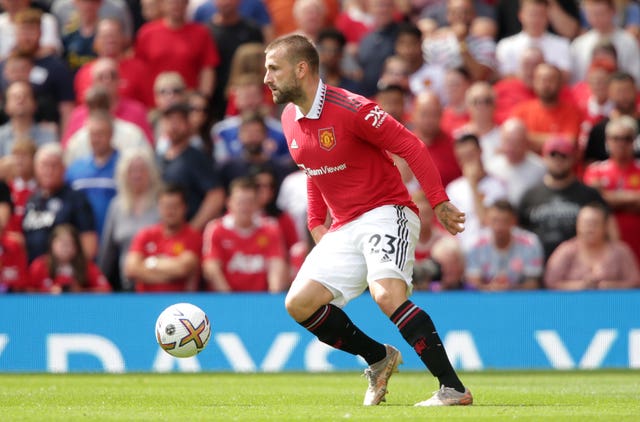 Luke Shaw is a doubt for United's clash with Arsenal