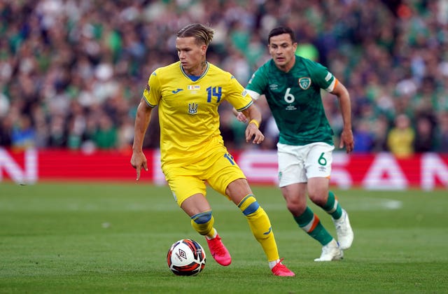 Ukraine winger Mykhaylo Mudryk