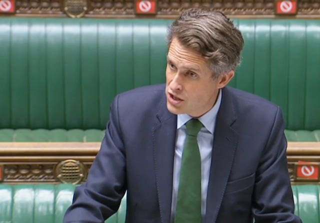 Education Secretary Gavin Williamson