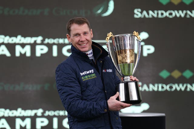 Richard Johnson has been crowned champion jockey in each of the last three seasons