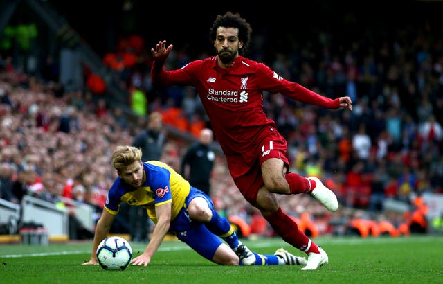 Mohamed Salah was one of three people to be nominated for the The Best FIFA Men's Player (Dave Thompson/PA)