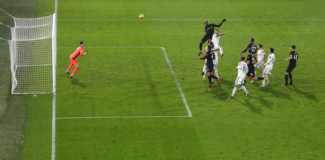 Angelo Ogbonna (top centre) scores his side’s winner