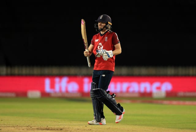 Heather Knight during England's successful chase.