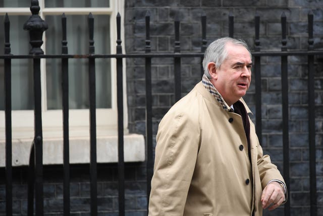 Attorney General Geoffrey Cox is heading back to Brussels for more talks on the Brexit backstop (Stefan Rousseau/PA)