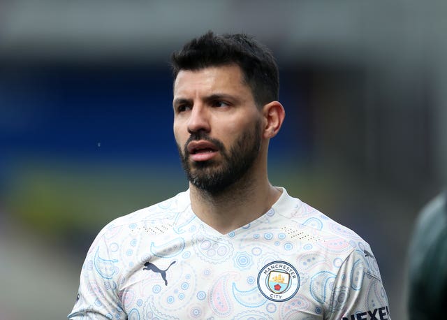 Sergio Aguero has missed much of the season through injury