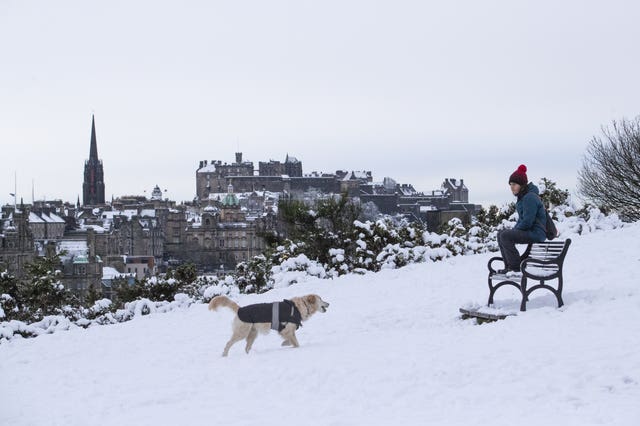 Edinburgh snow