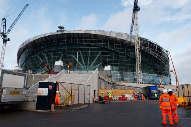 Tottenham's stadium is due to open soon