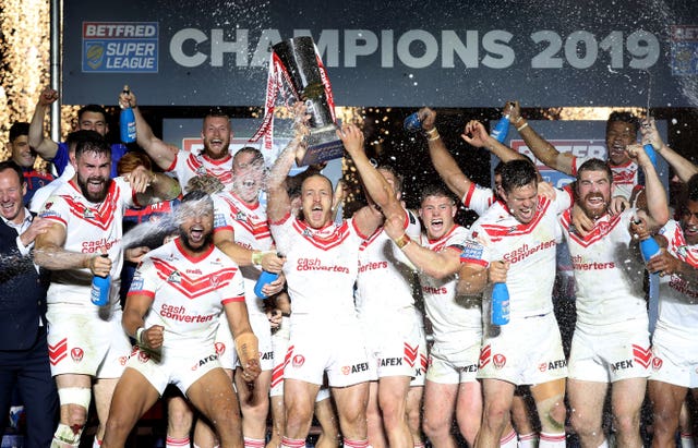 Champions St Helens are currently sidelined, along with the rest of the league