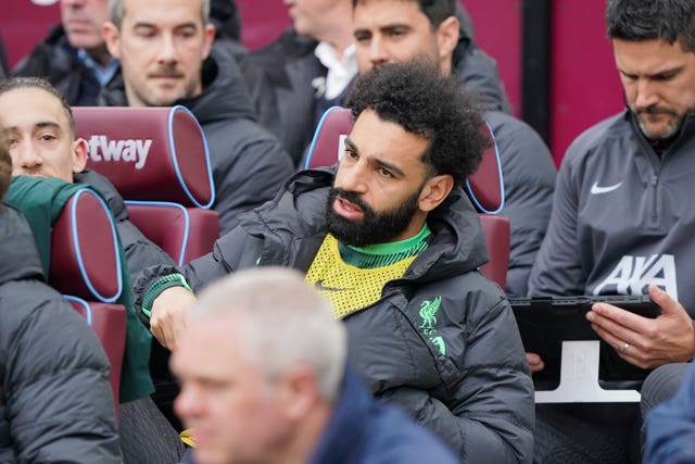 Mohamed Salah had to settle for a place on the bench