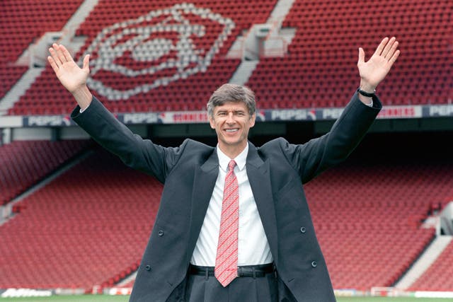Wenger took charge of Arsenal back in 1996.
