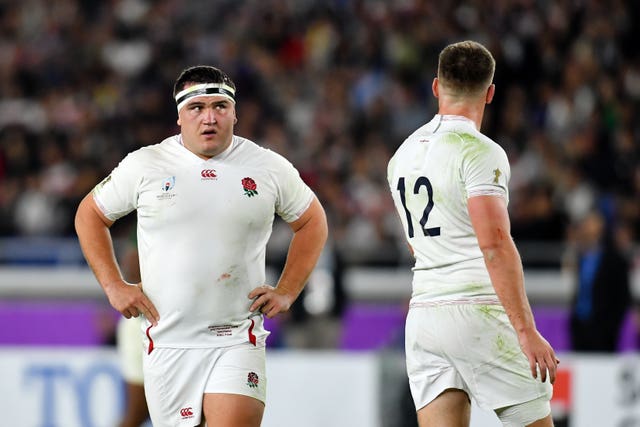 Jamie George (left) was left despondent by England's World Cup final defeat
