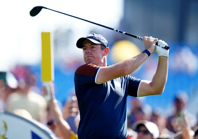 Rory McIlroy in action