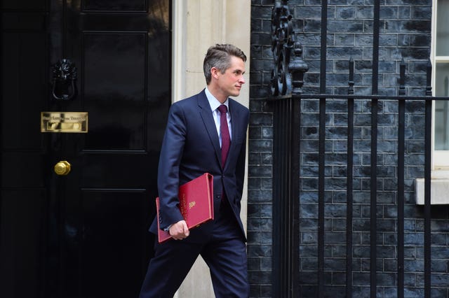 Defence Secretary Gavin Williamson