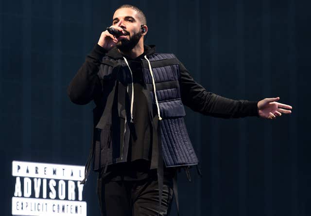 Canadian rapper Drake is embroiled in a dispute with Pusha-T (Ian West/PA)